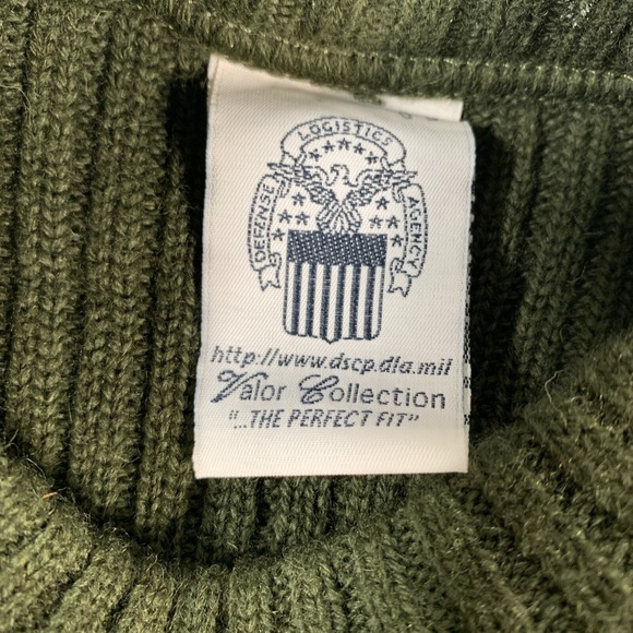 Mitts Nitts Sweater Mens 42 Green Valor Service Wool - Picture 5 of 11